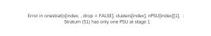 Error in onestrat(x[index, , drop = FALSE], clusters[index], nPSU[index][1], :Stratum (51) has only one PSU at stage 1-决策链社区论坛