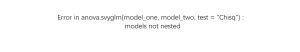 Error in anova.svyglm(model_one, model_two, test =