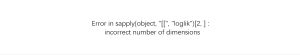 Error in sapply(object,