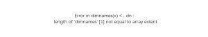 Error in dimnames(x) <- dn :length of 'dimnames' [1] not equal to array extent-决策链社区论坛