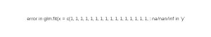 error in glm.fit(x = c(1, 1, 1, 1, 1, 1, 1, 1, 1, 1, 1, 1, 1, 1, 1, 1, : na/nan/inf in 'y'-决策链社区论坛