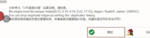 数据分箱：Bin edges must be unique: index([0.15, 0.19, 0.19, 0.22, 17.35], dtype='float64', name='LBXlHG